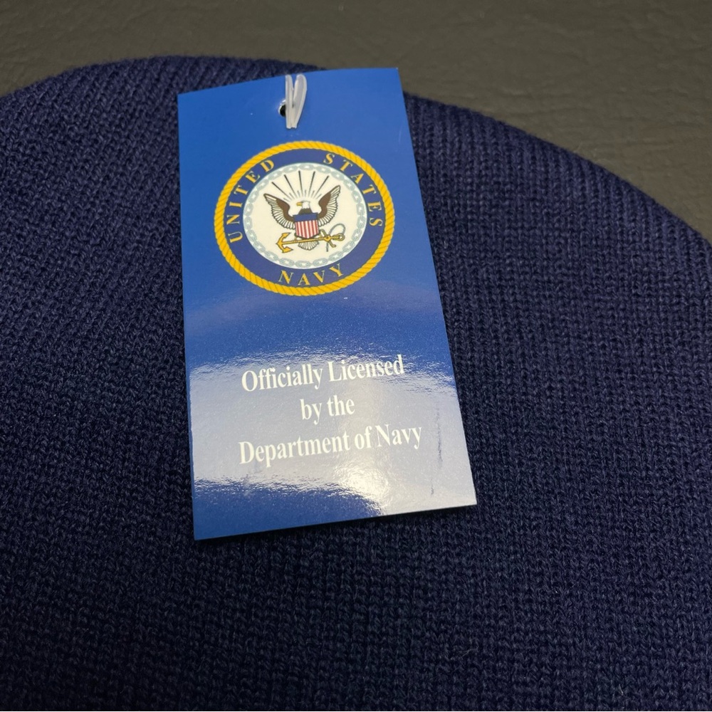 US Navy Eagle Logo Beanie Official US Navy Licensed Hat Warm Hat - Picture 4 of 4